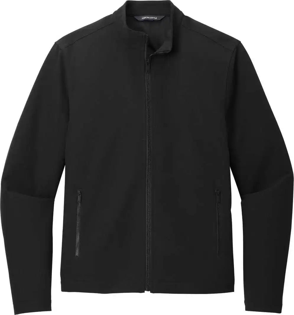 Mercer + mettle Mm7102 Stretch Soft Shell Jacket - Deep Black