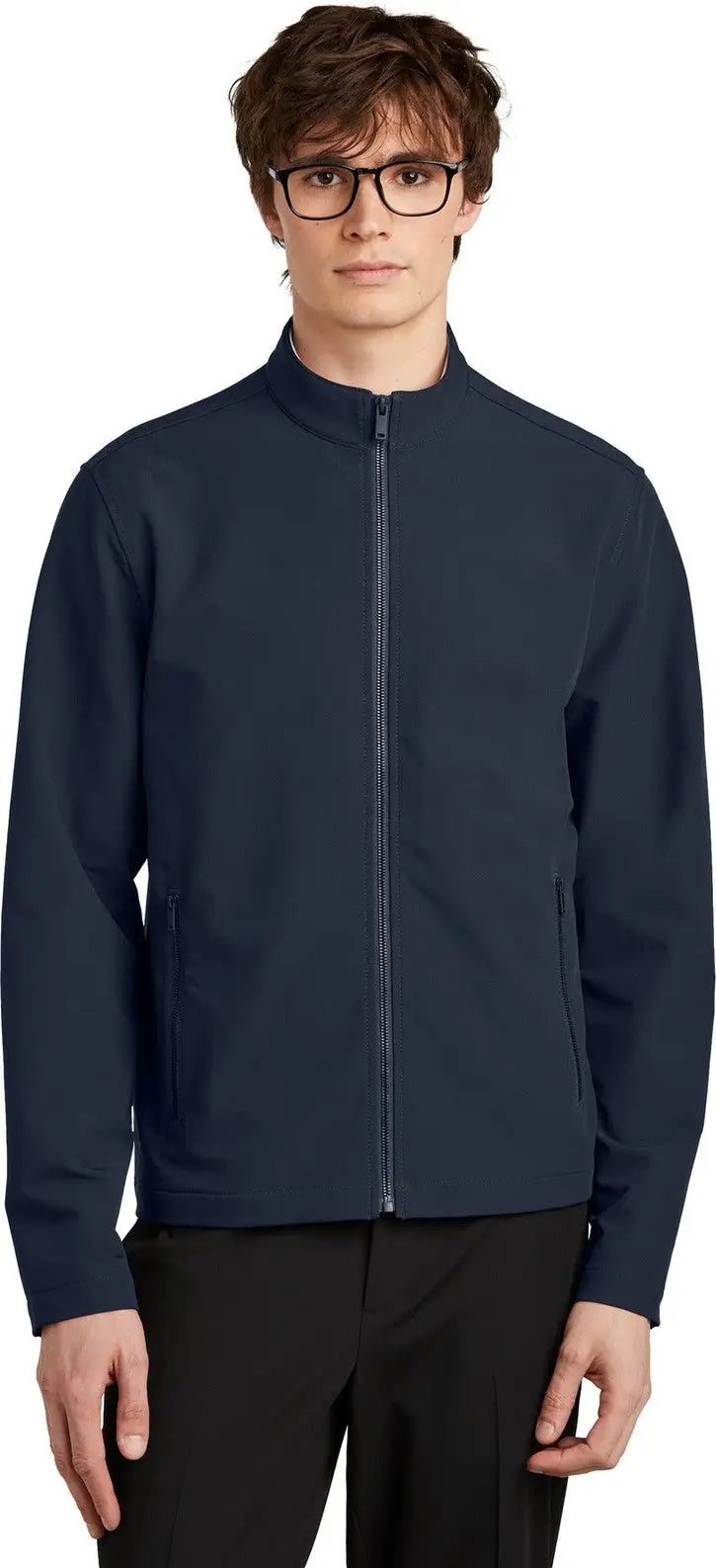 Mercer + mettle Mm7102 Stretch Soft Shell Jacket - Night Navy - Adult Xs