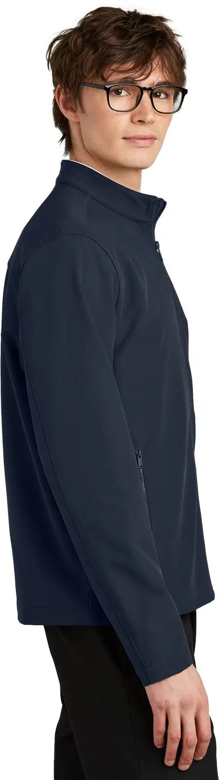 Mercer + mettle Mm7102 Stretch Soft Shell Jacket - Night Navy