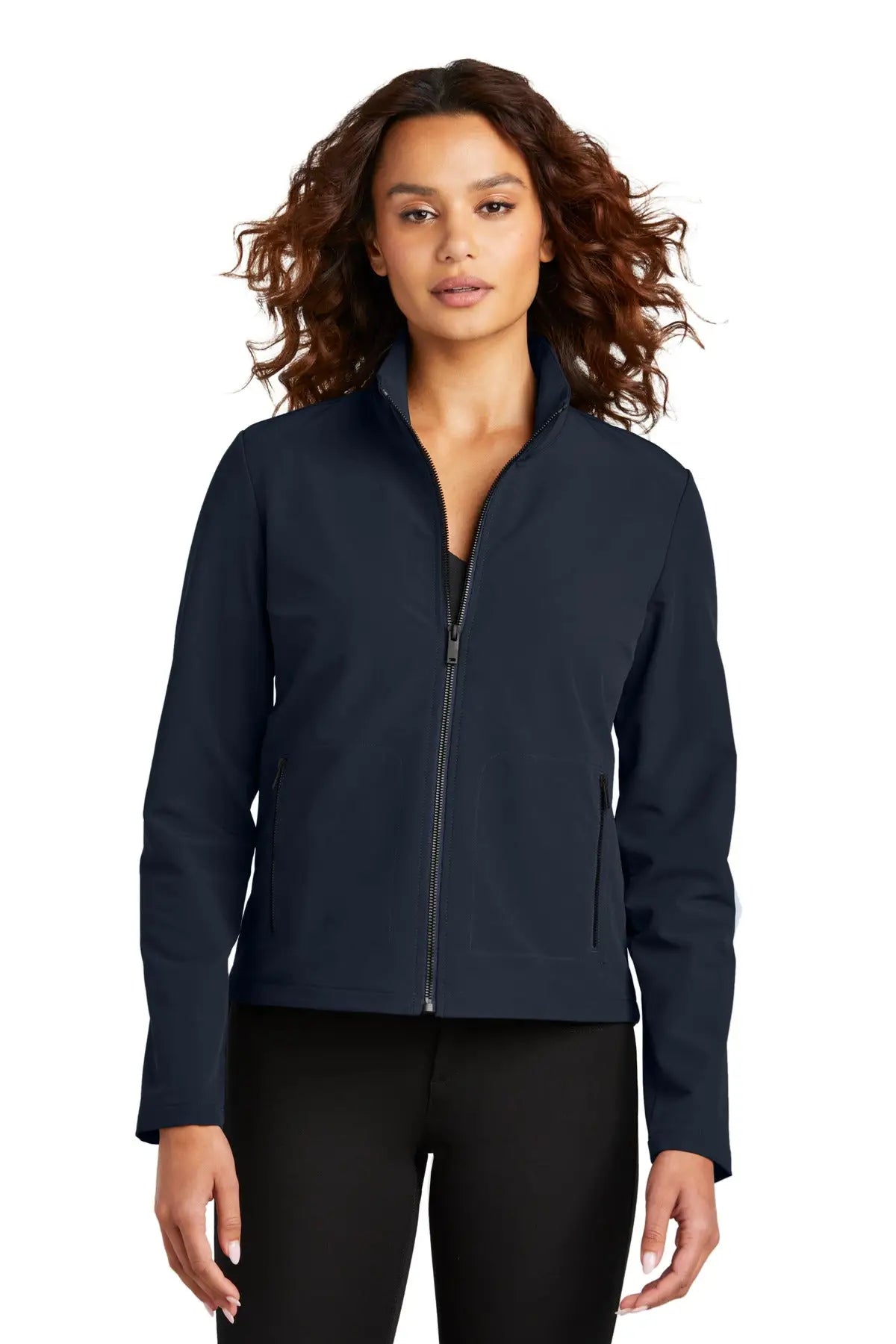 Mercer + mettle Mm7103 Women’s Stretch Soft Shell Jacket - Night Navy - Ladies Xs