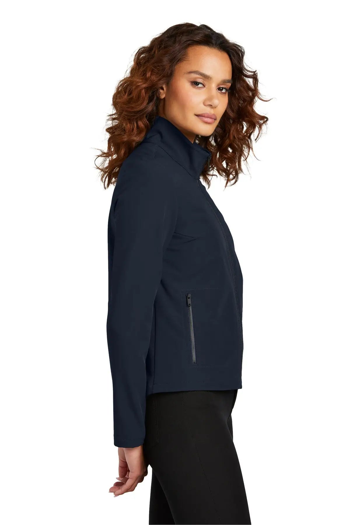 Mercer + mettle Mm7103 Women’s Stretch Soft Shell Jacket - Night Navy