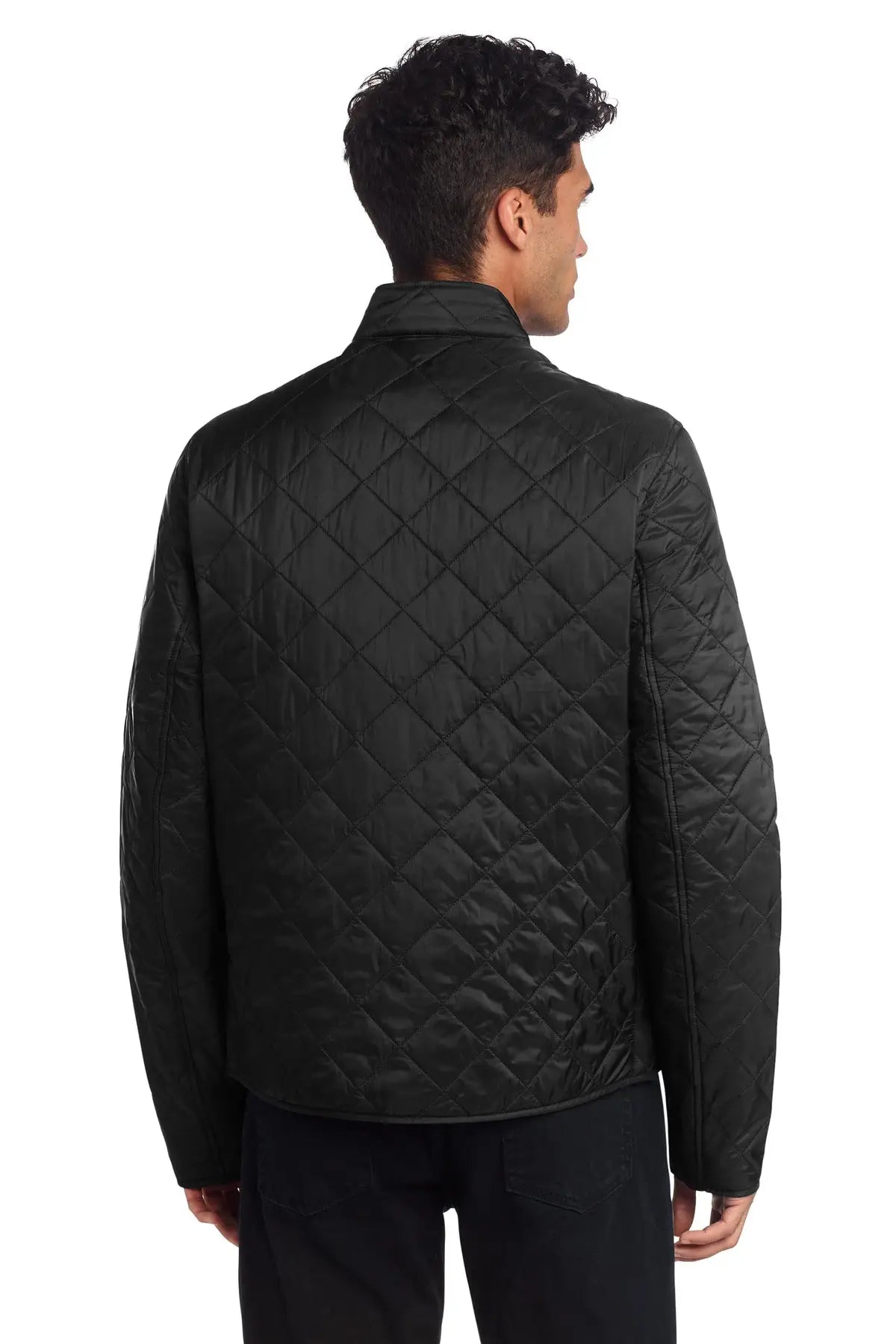 Mercer + mettle Mm7200 Quilted Full-zip Jacket - Deep Black