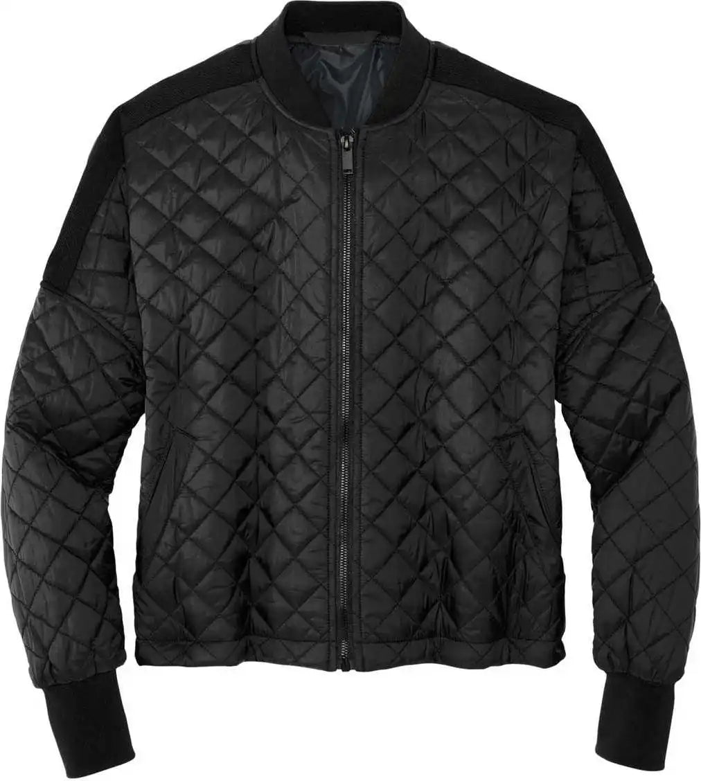 Mercer + mettle Mm7201 Women’s Boxy Quilted Jacket - Deep Black