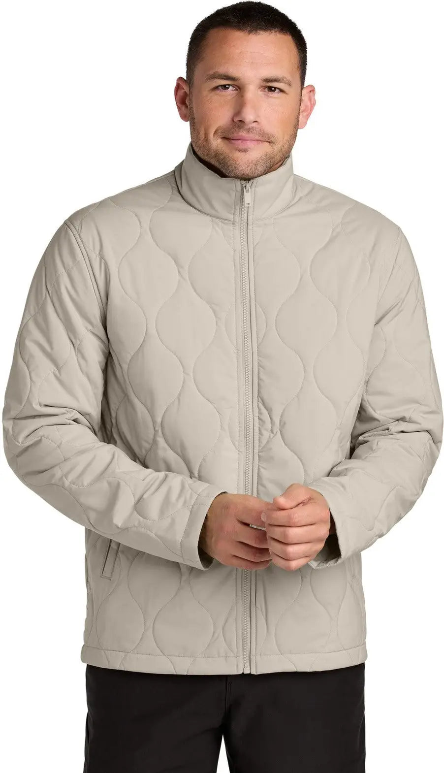 Mercer + mettle Mm7202 Quilted Liner Jacket - Almond - Adult Xs