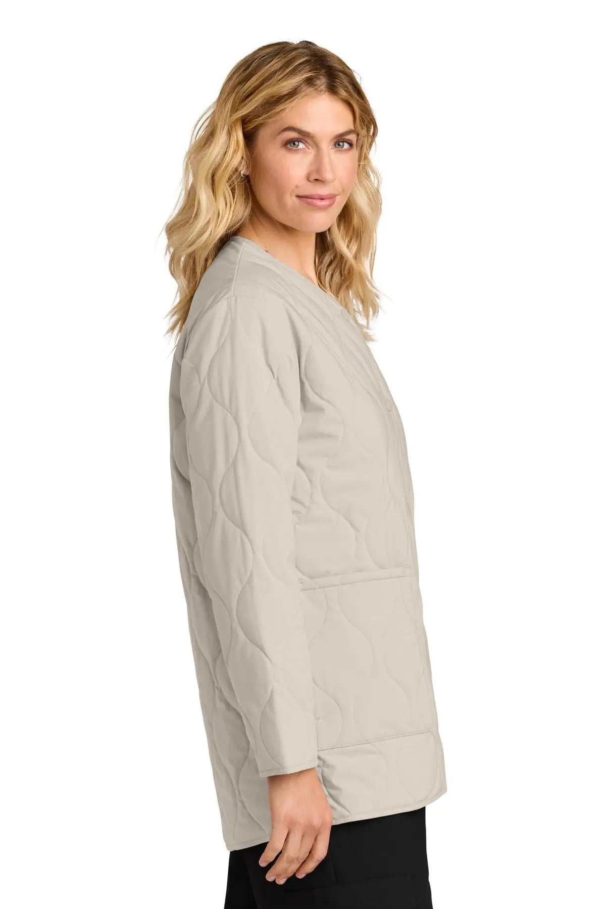 Mercer + mettle Mm7203 Women’s Quilted Liner Jacket - Almond