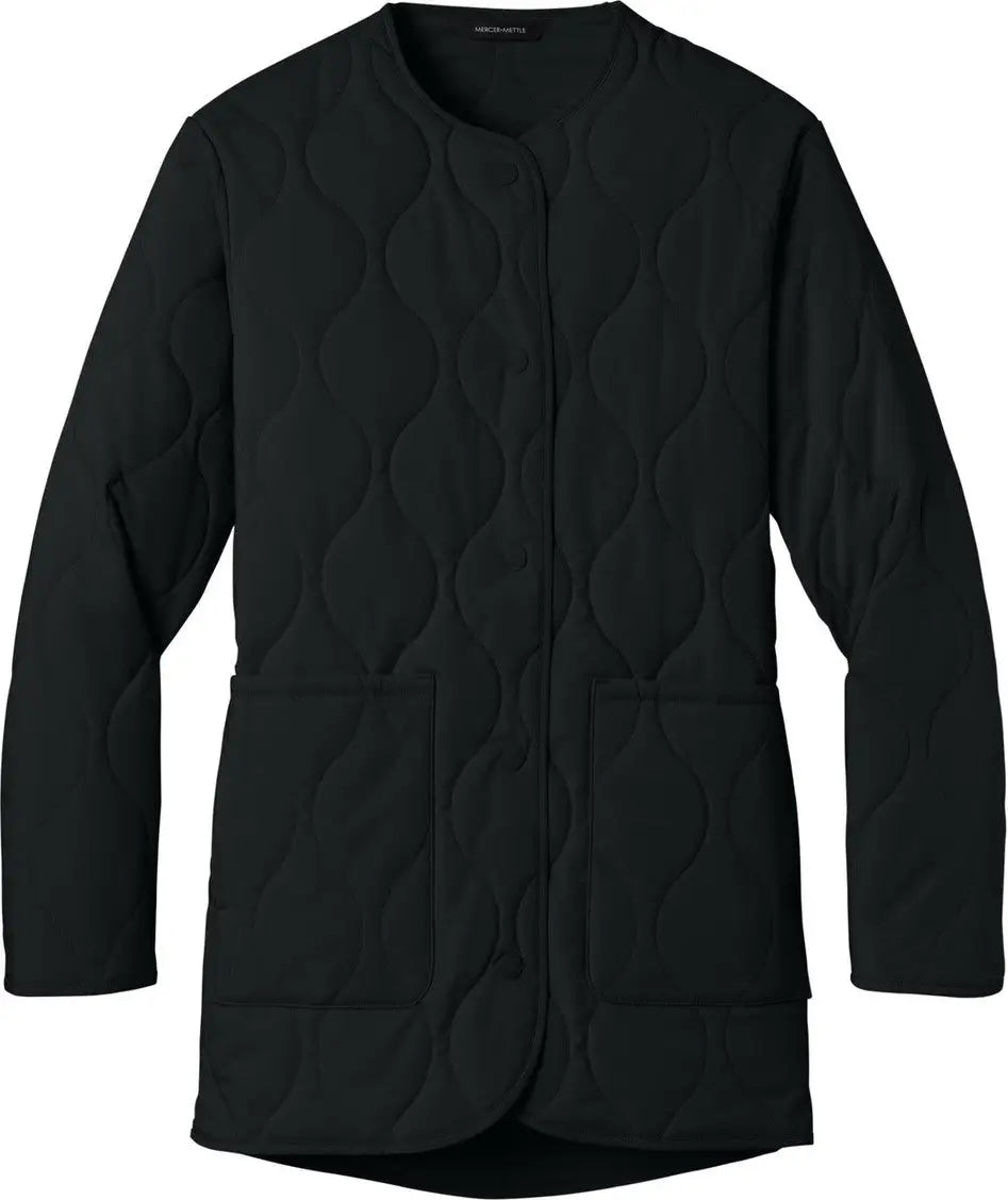 Mercer + mettle Mm7203 Women’s Quilted Liner Jacket - Deep Black
