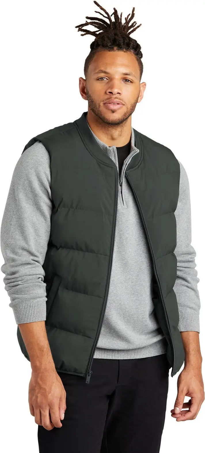 Mercer + mettle Mm7214 Puffy Vest - Anchor Gray - Adult Xs