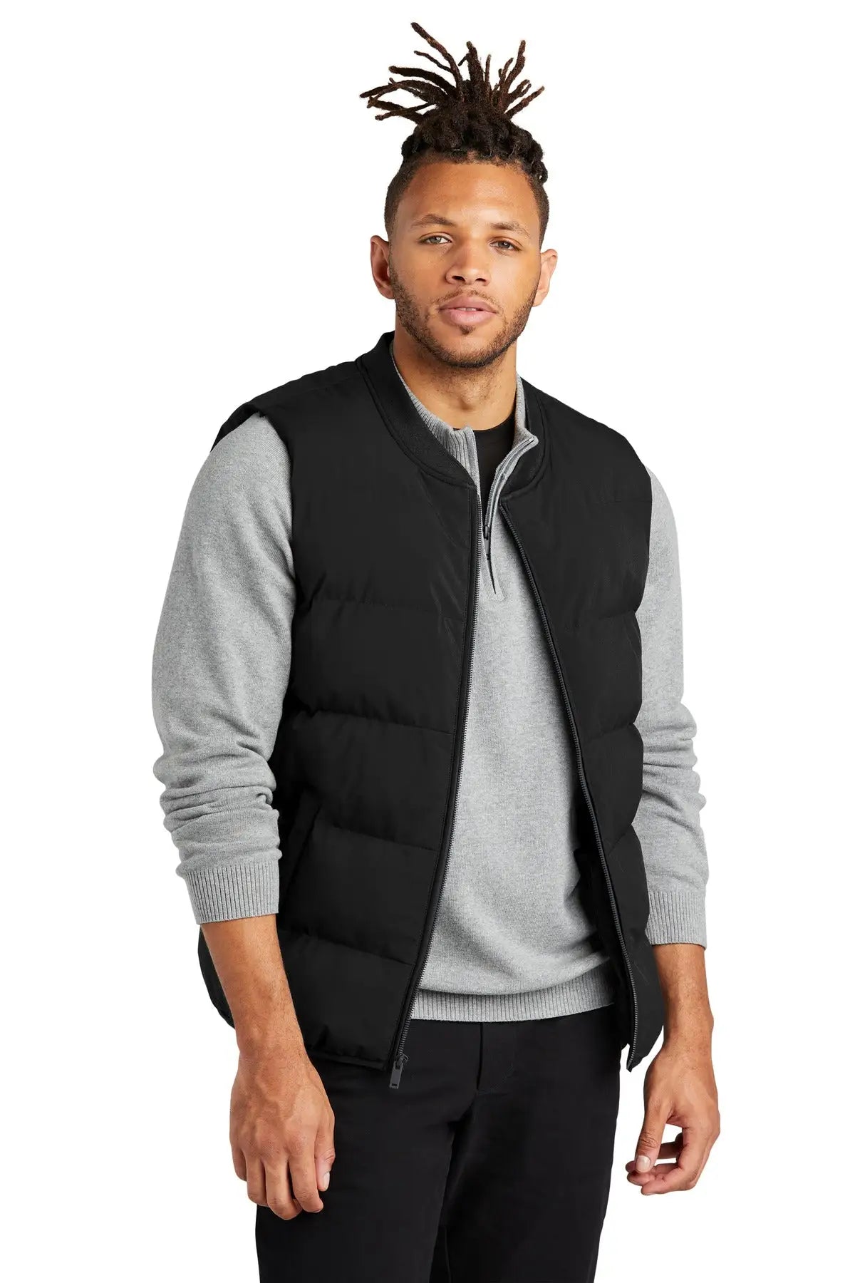 Mercer + mettle Mm7214 Puffy Vest - Deep Black - Adult Xs