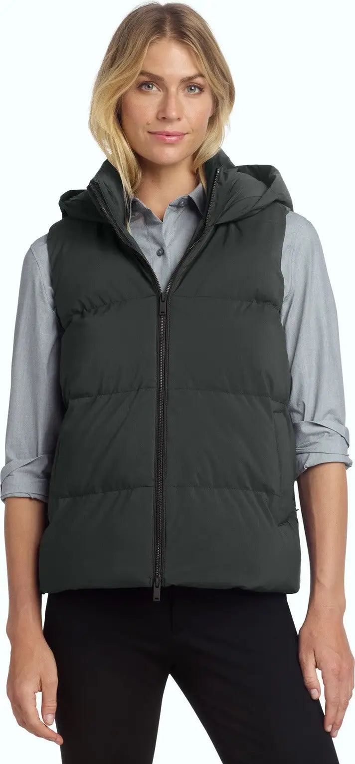 Mercer + mettle Mm7217 Women’s Puffy Vest - Anchor Gray