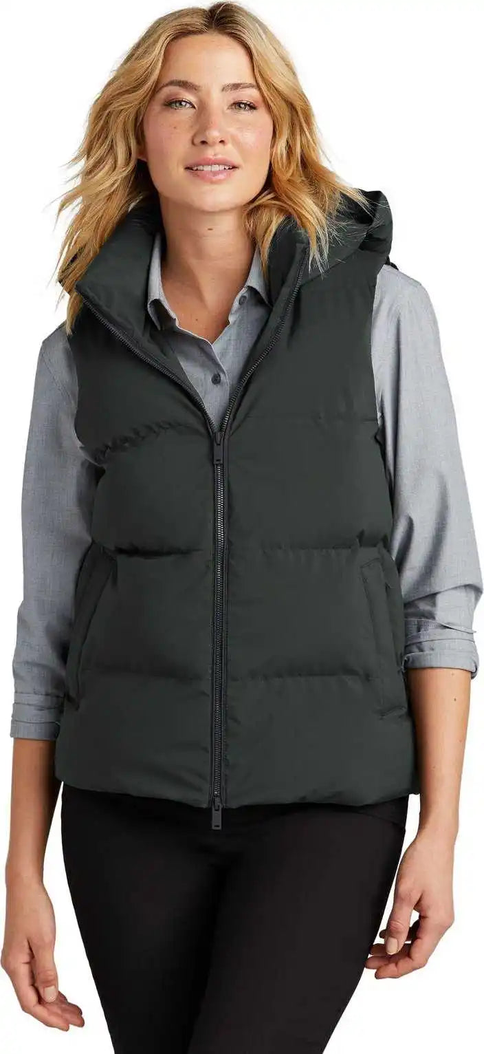 Mercer + mettle Mm7217 Women’s Puffy Vest - Anchor Grey
