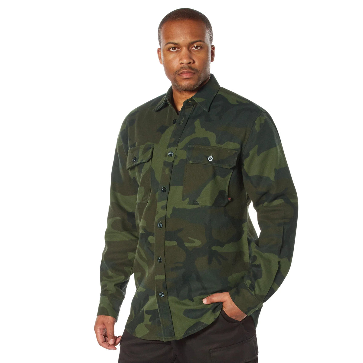 Midnight Camo Flannel Shirt