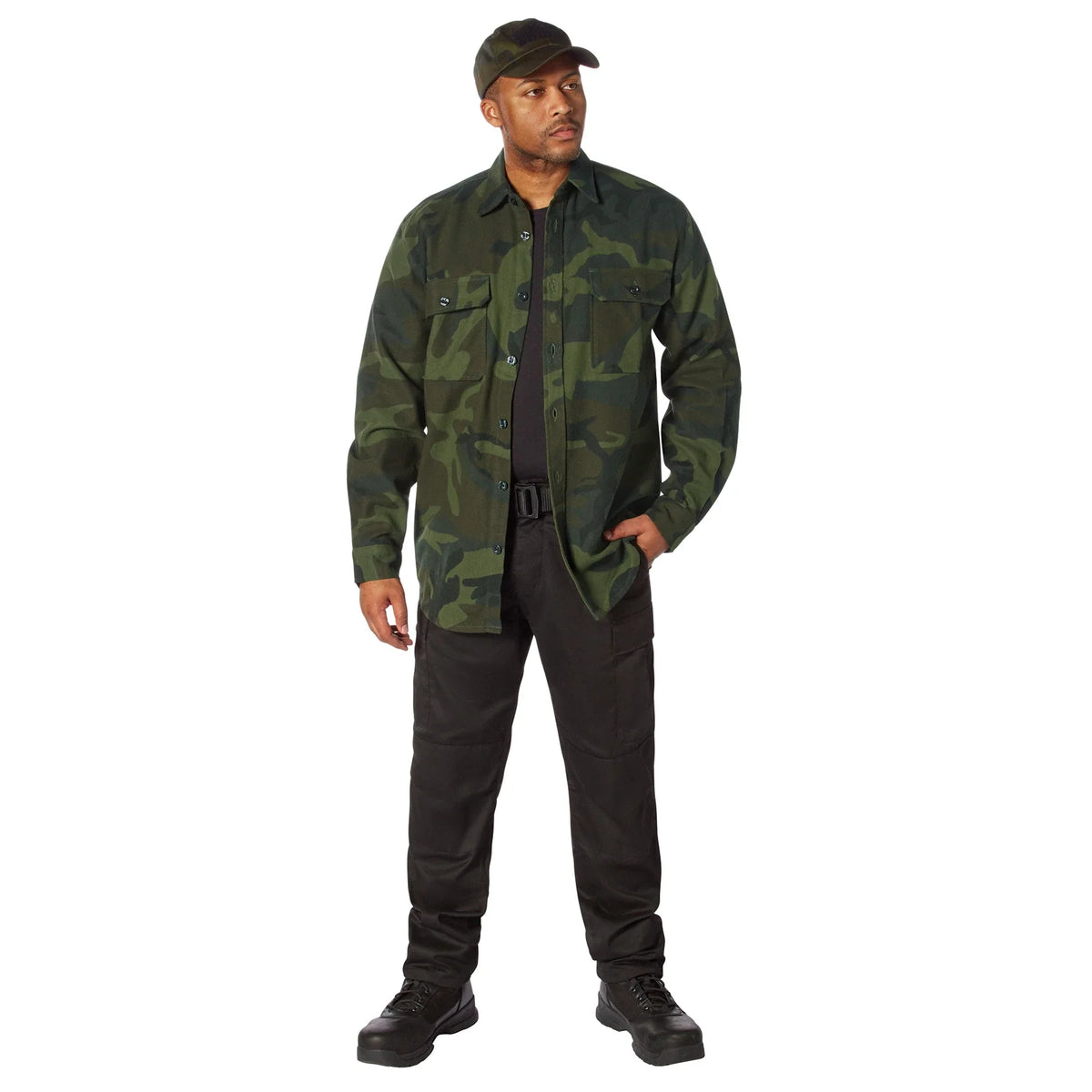 Midnight Camo Flannel Shirt
