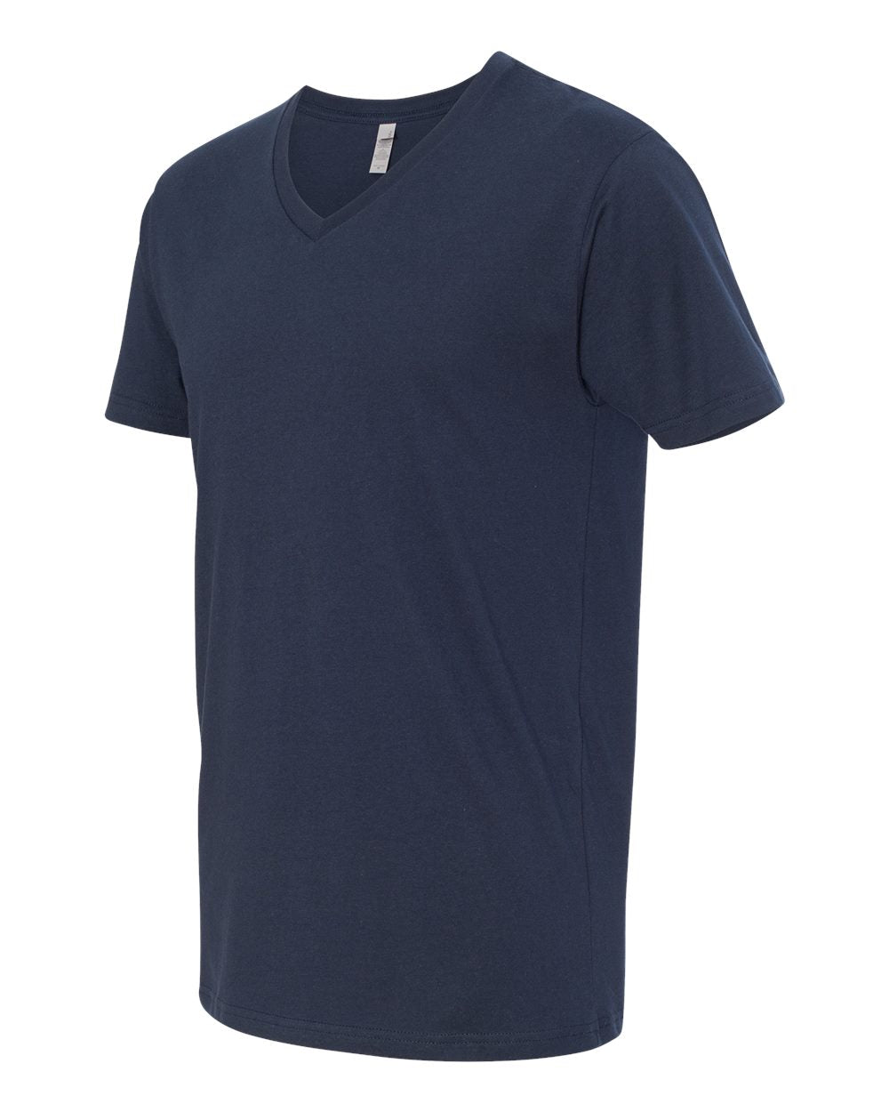 Midnight Navy Cotton V-Neck T-Shirt - 3200