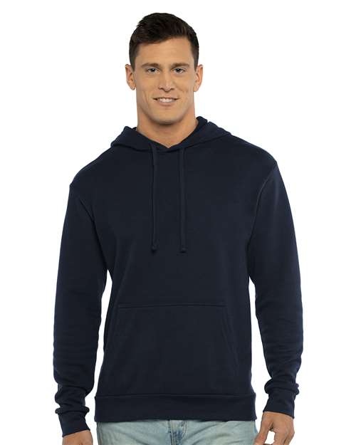 Front View of Midnight Navy Laguna Sueded Hoodie - 9304
