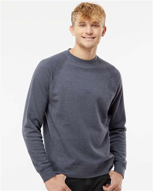 Midnight Navy Special Blend Crewneck Raglan Sweatshirt - PRM30SBC