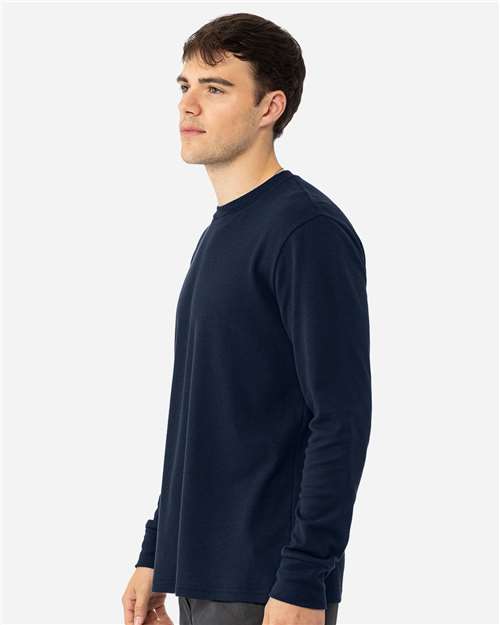 Midnight Navy Unisex Ideal Thermal Long Sleeve T-Shirt - 8211
