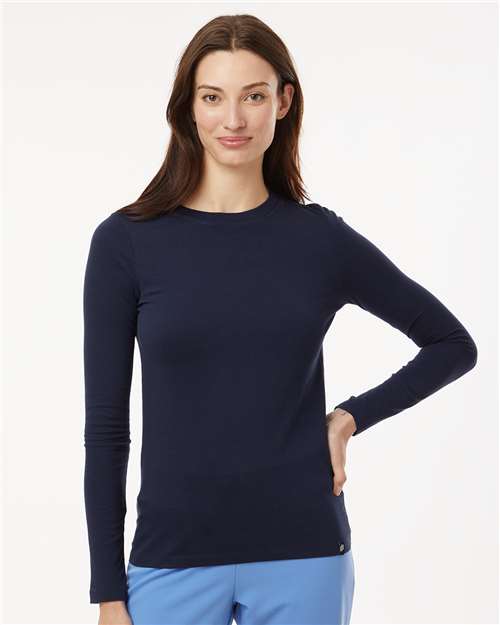 Midnight Navy Women&#39;s RegenX Cotton Underscrub Long Sleeve T-Shirt - W30002U