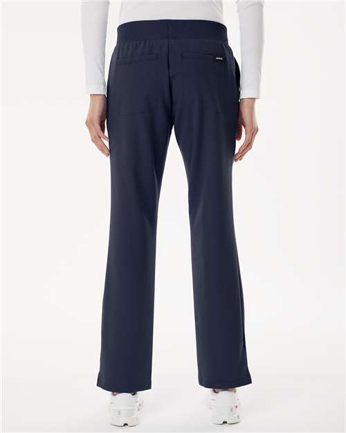 Midnight Navy Women&#39;s Xenos Essential Knit-Waist Scrub Pants - Petite Sizes - W20001P