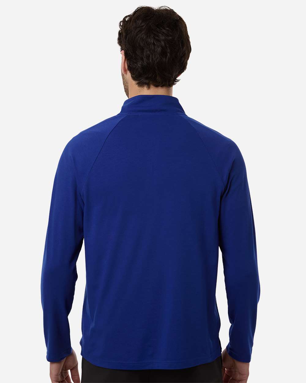 Midnight Royal Men's Seaton Pebble Textured Quarter-Zip Pullover - DG402