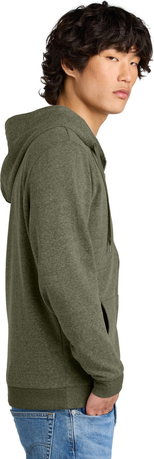 MilGrnFst District Perfect Tri Fleece Full-Zip Hoodie DT1302