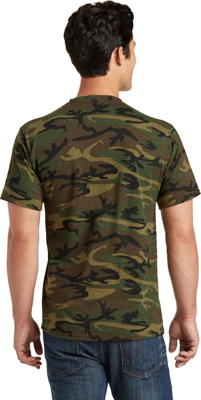 Military Camo Port & Co Core Cotton Camo Tee. PC54C