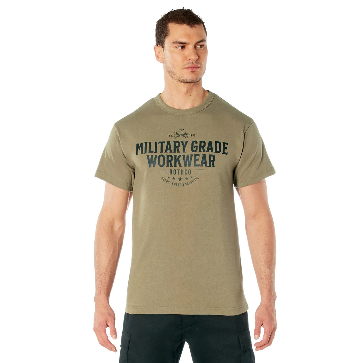 Military Grade Workwear Graphic T-shirt - Coyote Brown / s