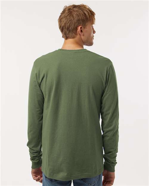 Military Green Fine Jersey Long Sleeve T-Shirt - 202LS