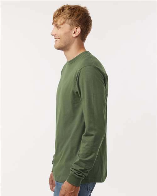 Military Green Fine Jersey Long Sleeve T-Shirt - 202LS