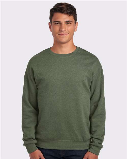 Military Green Heather NuBlend® Crewneck Sweatshirt - 562MR
