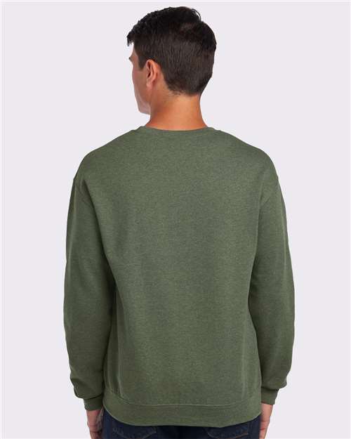 Military Green Heather NuBlend® Crewneck Sweatshirt - 562MR