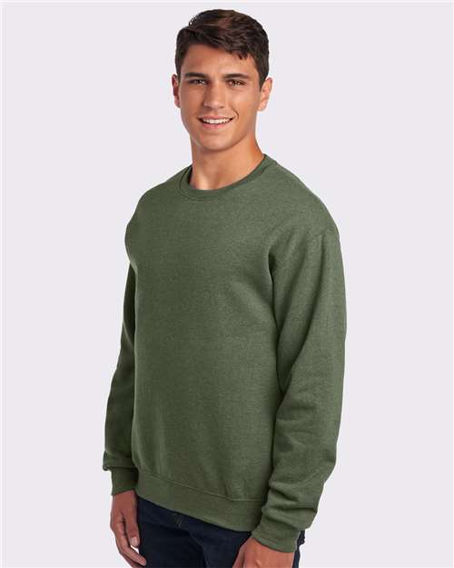 Military Green Heather NuBlend® Crewneck Sweatshirt - 562MR