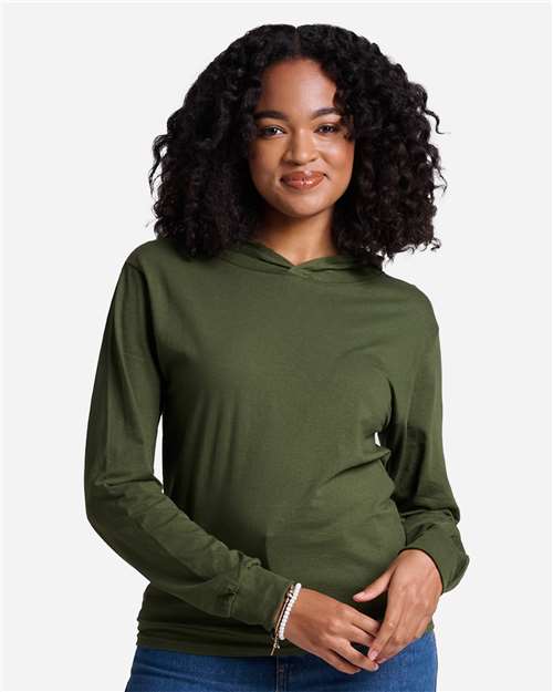 Military Green Unisex Classics™ Jersey Hooded T-Shirt - 363LH