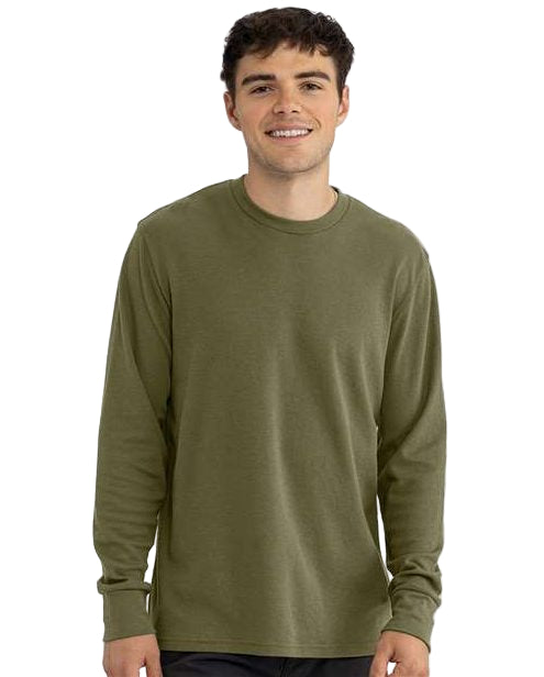 Military Green Unisex Ideal Thermal Long Sleeve T-Shirt - 8211