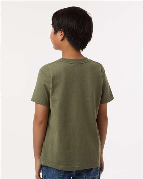 Military Green Youth Fine Jersey T-Shirt - 235