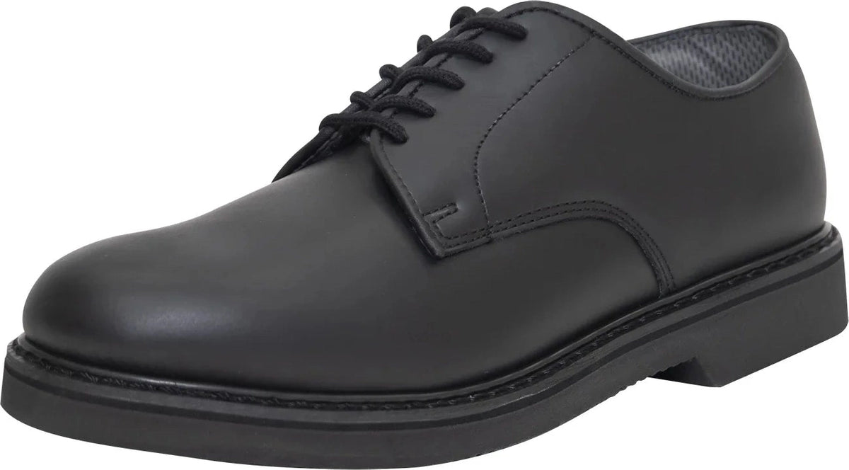 Military Uniform Oxford Leather Shoes - Black / Default / Regular