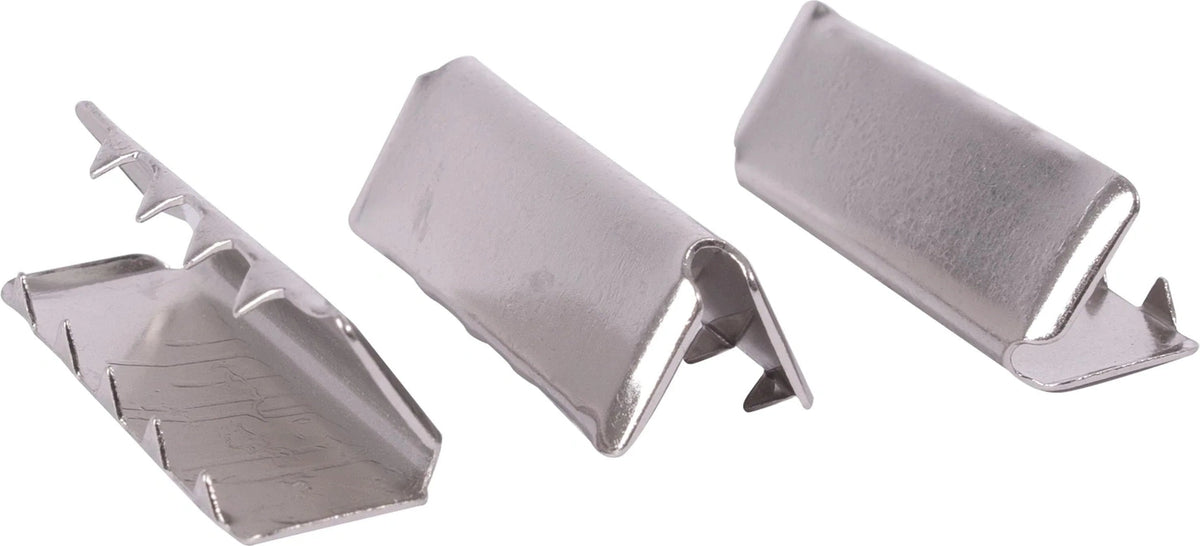 Military Web Belt Tips - Chrome