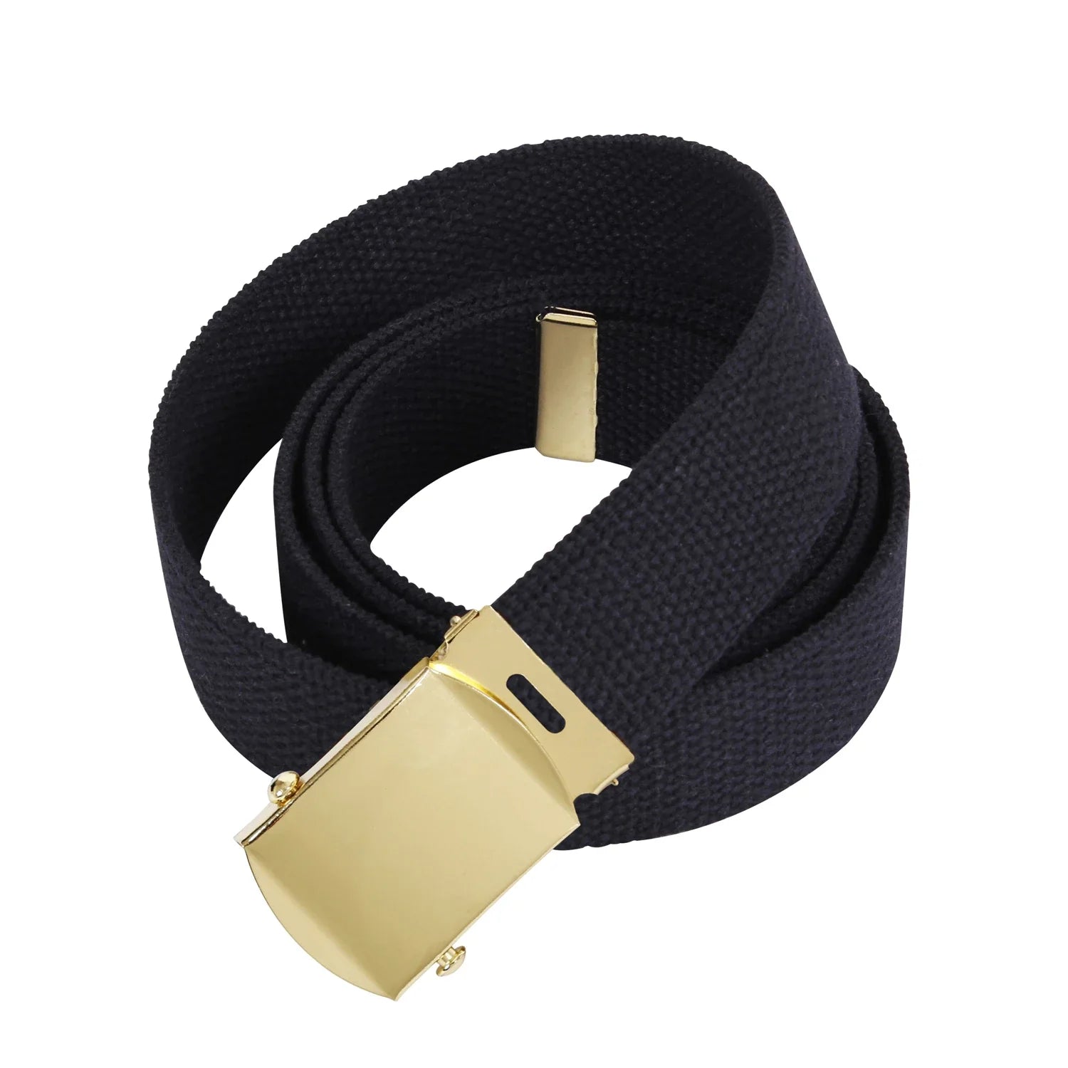 Military Web Belts - 64 Inches Long - Gold / Black