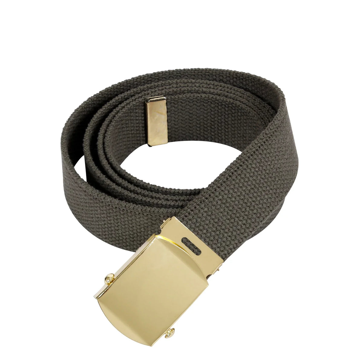 Military Web Belts - 64 Inches Long - Gold / Olive Drab