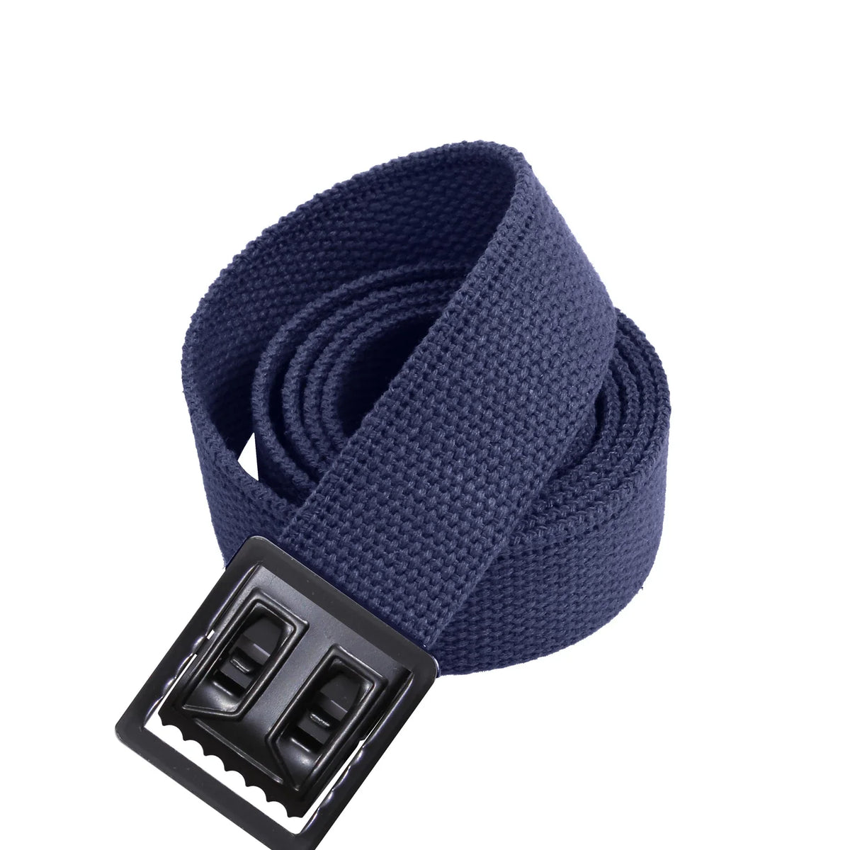 Military Web Belts with Open Face Buckle - Black / Navy Blue / 54 Inches