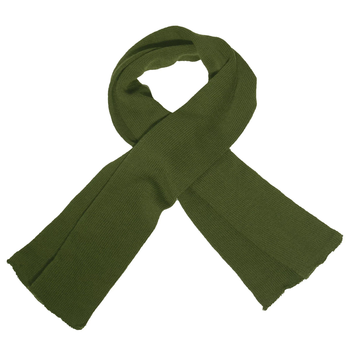 Military Wool Scarf - Olive Drab