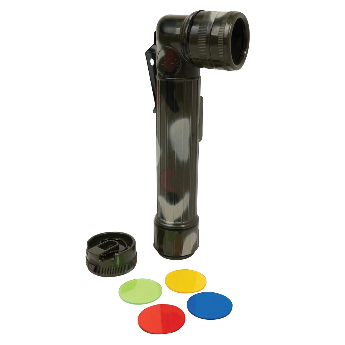 Mini Army Style Flashlight - Woodland Camo