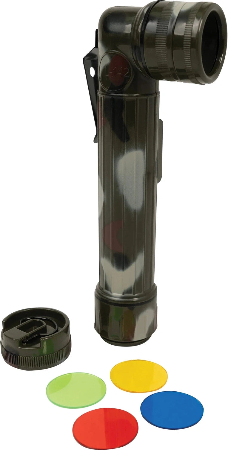 Mini Army Style Flashlight - Woodland Camo