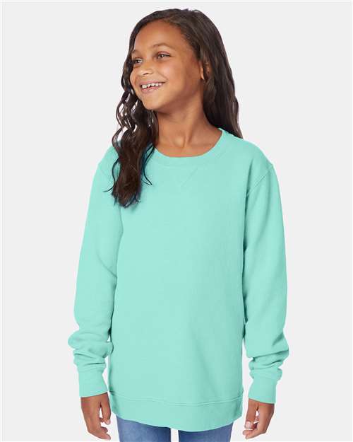 Mint Garment-Dyed Youth Crewneck Sweatshirt - GDH475