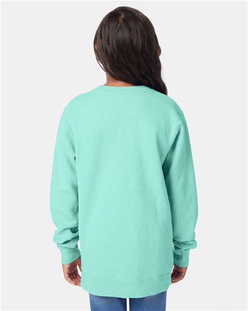 Mint Garment-Dyed Youth Crewneck Sweatshirt - GDH475