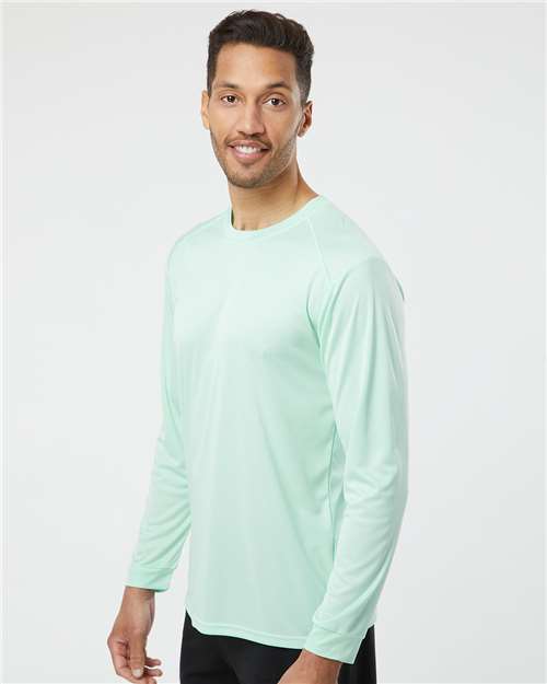 Mint Green Long Islander Performance Long Sleeve T-Shirt - 210