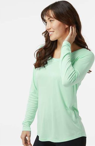 Mint Green Women's Long Islander Performance Long Sleeve T-Shirt - 214