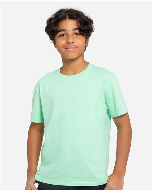 Mint Green Youth Epic Cotton T-Shirt - T1000B