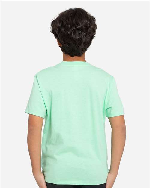 Mint Green Youth Epic Cotton T-Shirt - T1000B