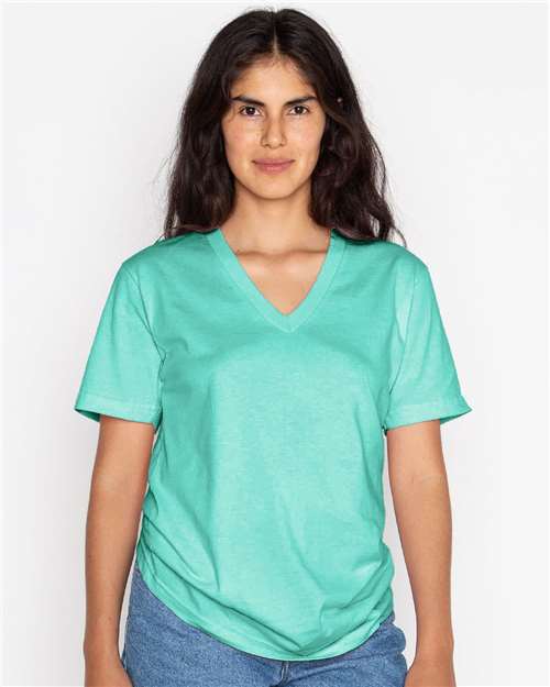 Mint USA-Made Fine Jersey V-Neck T-Shirt - 24056