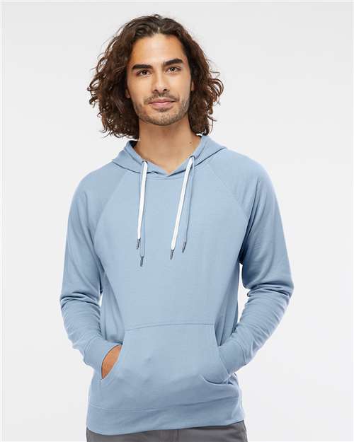 Misty Blue Icon Lightweight Loopback Terry Hooded Sweatshirt - SS1000